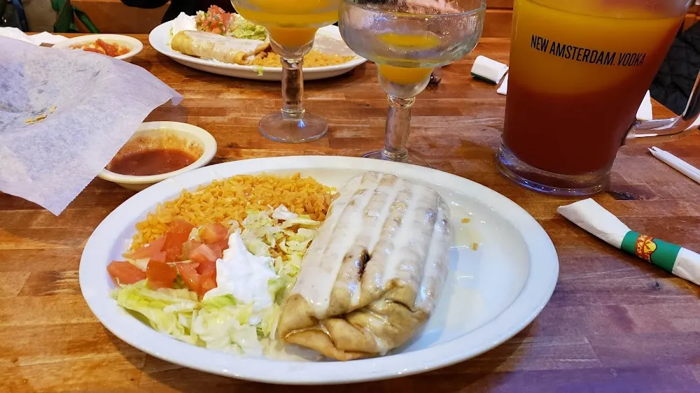 Chimichanga and Frozen Margherita